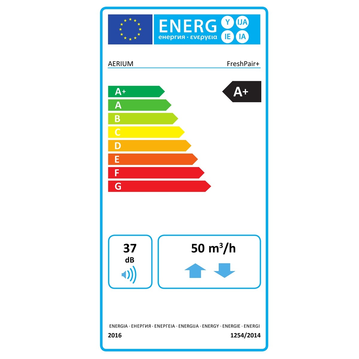 Dispozitiv de recuperare a căldurii descentralizat AERIUM FreshPair+ C60P cu senzor CO2 Dispozitiv de recuperare a căldurii descentralizat AERIUM FreshPair+ C60P cu senzor CO2